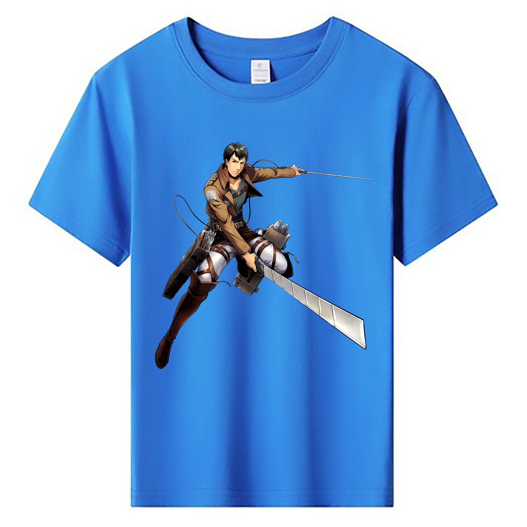 （画像用） 進撃の巨人 ベルトルト・フーバー Attack on Titan Bertholdt Hoover 綿100％キッズTシャツ（フロントプリント）